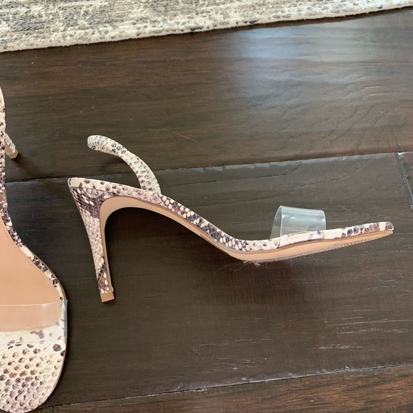 Snakeskin with clear strap shoes - Picture 2 of 2